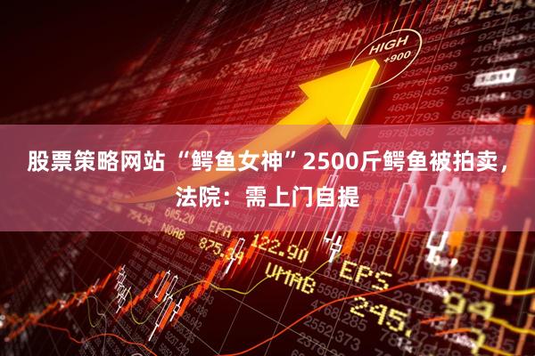 股票策略网站 “鳄鱼女神”2500斤鳄鱼被拍卖，法院：需上门自提